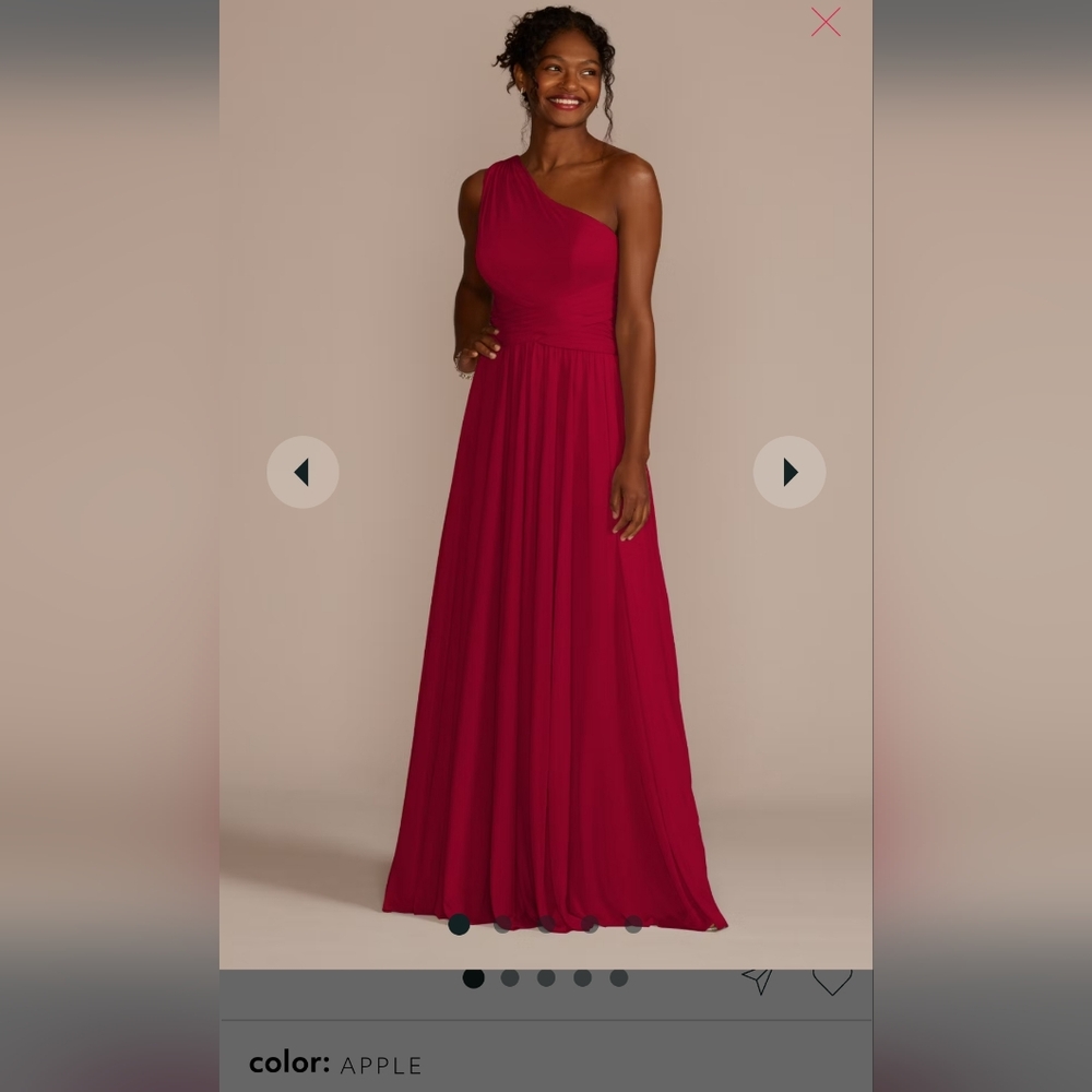 NWT Davids Bridal Apple Red Dresd
